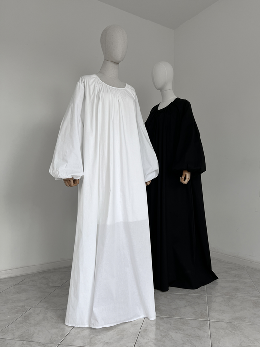 Puff sleeve abaya